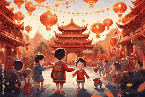Illustration of chinese new year 