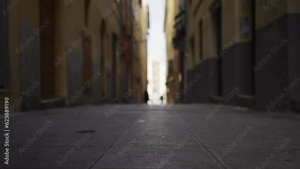Low angle background shot of Nice old town in the morning Low angle background shot of Nice old town in the morning