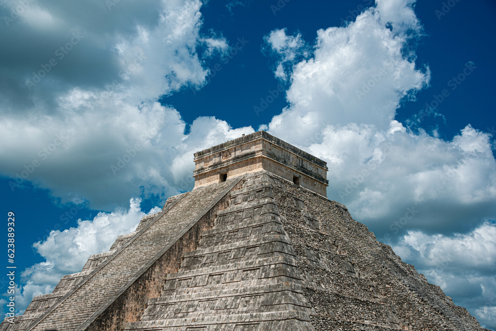 Chichen Itza Castle at Yucatan State, Mexico