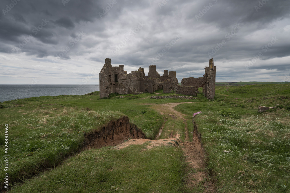 Scotland, barracks, Peterhead, history, historic, old, Port erroll, castle, highlands, scottish, building, tourism, fortress, sky, abberdeenshire, ruins, north sea, highland, Britain, architecture, an