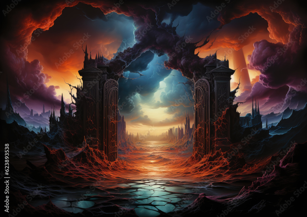 Fototapeta premium Magical gateway (AI)