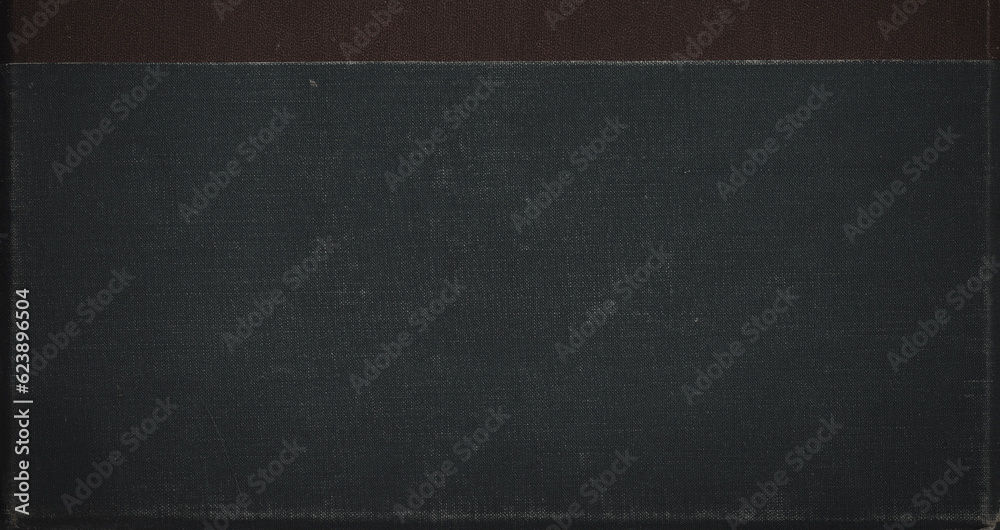 Fototapeta premium Textile texture. Old book cover. Rough canvas surface. Blank retro page. Empty place for text. Perfect for background and vintage style design.