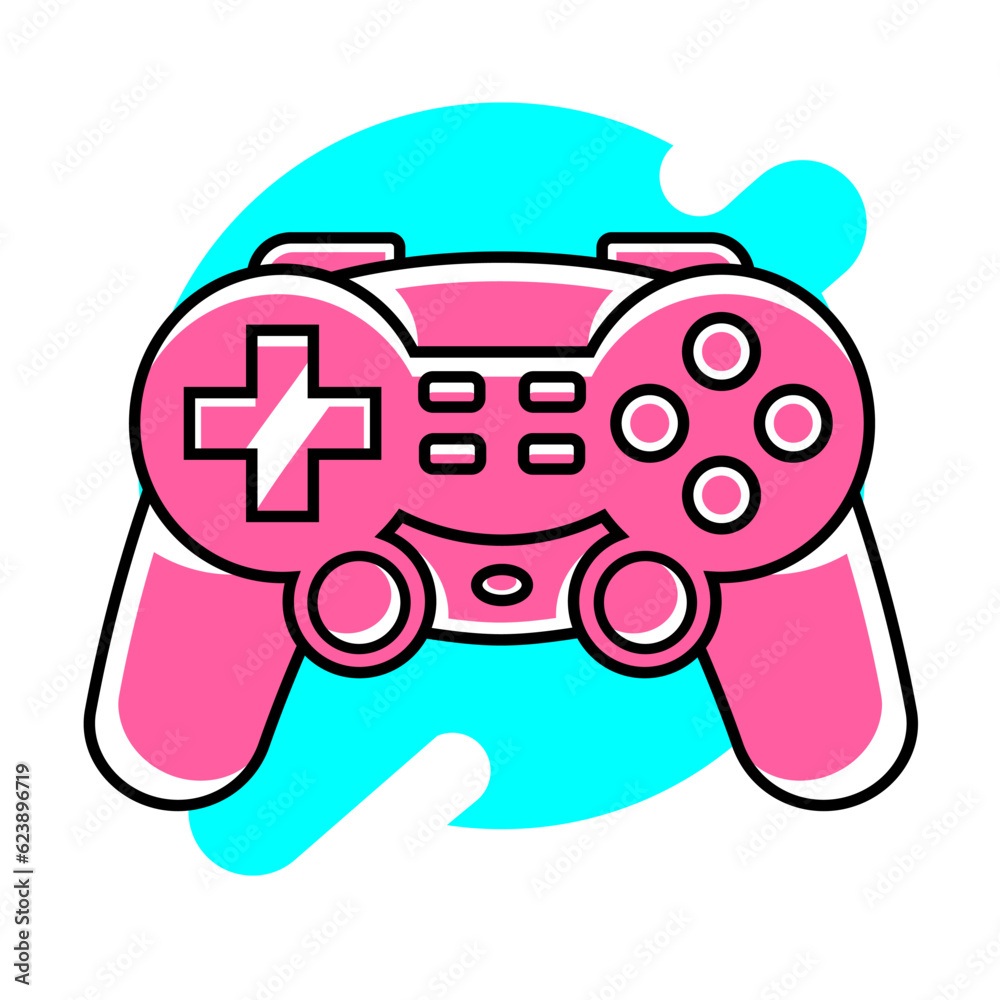 Vector joysticks gamepad illustration with slogan texts, for t-shirt prints and uses.