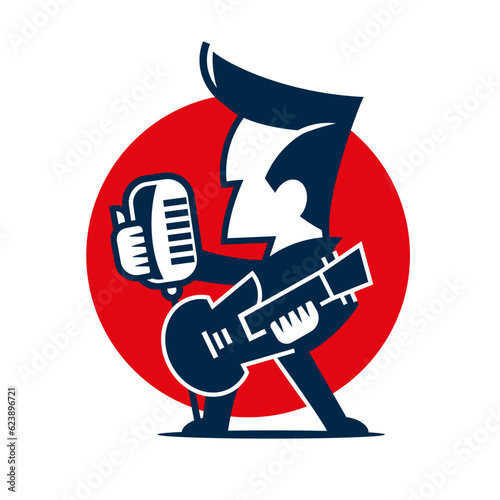 Podcast or Radio Logo design using Microphone and Bubble chat