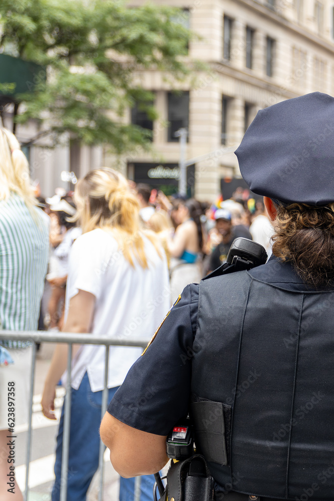 female New York police officer 