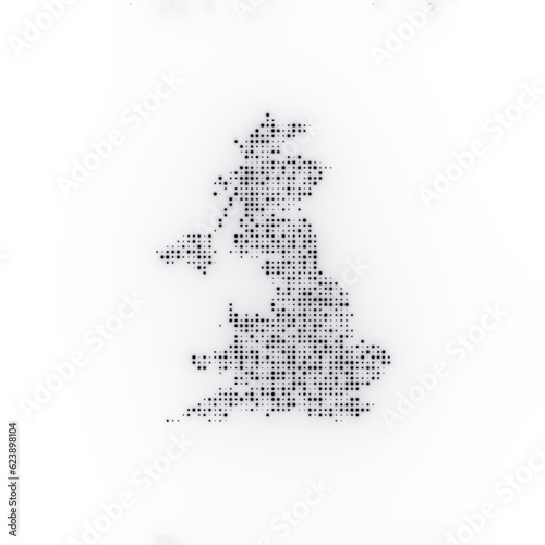 Map of the United Kingdom on a white background