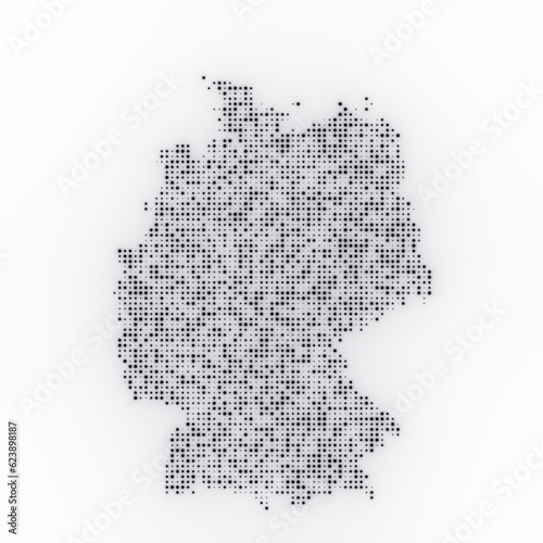 Map of Germany on a white background