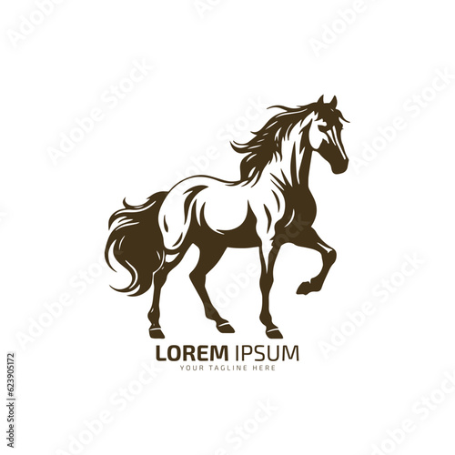 horse logo icon vector illustration design illustration template illustration silhouette isolated symbol