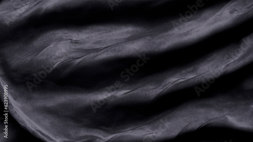 Black Silk Fabric Background