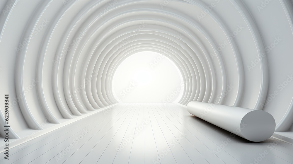 Obraz premium Futuristic Minimalist Framed Art Mockup