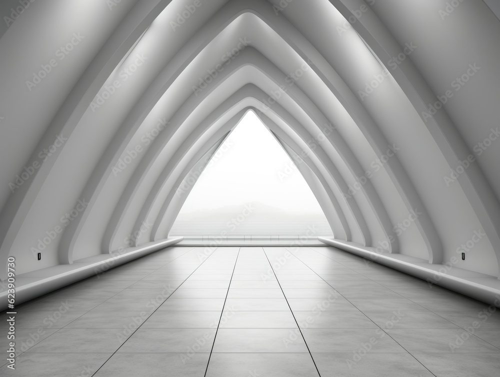 Fototapeta premium Futuristic Minimalist Framed Art Mockup