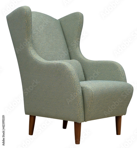 Armchair isolated on white background. Including clipping path
