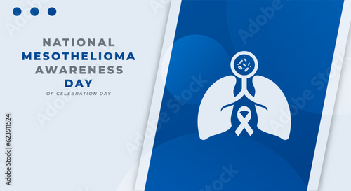 National Mesothelioma Awareness Day Celebration Vector Design Illustration for Background, Poster, Banner, Advertising, Greeting Card photo