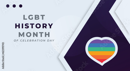 National LGBT History Month Celebration Vector Design Illustration for Background, Poster, Banner, Advertising, Greeting Card