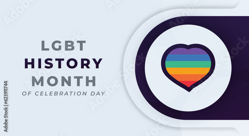National LGBT History Month Celebration Vector Design Illustration for Background, Poster, Banner, Advertising, Greeting Card