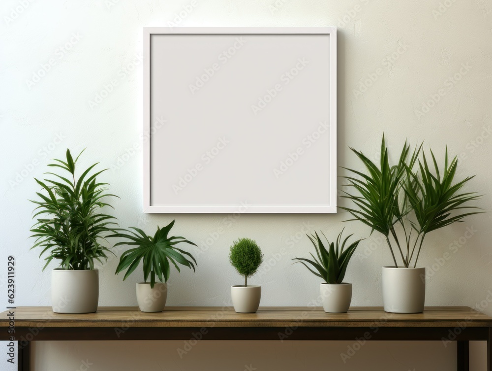 Futuristic AI-Generated Wall Art Mockup Futuristic AI-Generated Wall Art Mockup