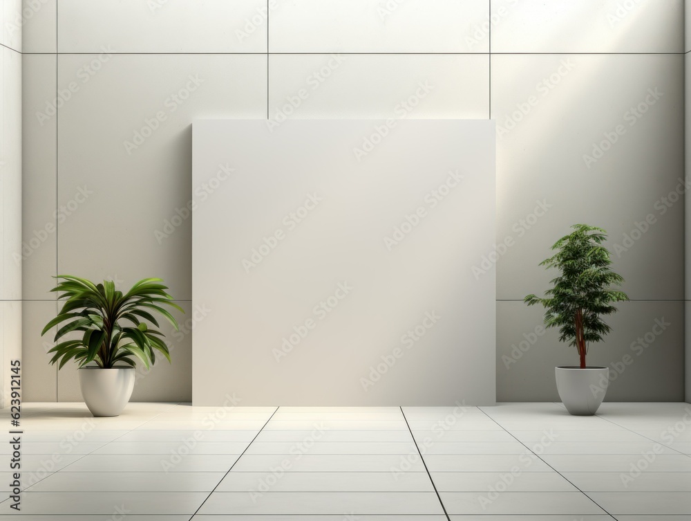 AI-Driven Minimalist Wall Art Mockup AI-Driven Minimalist Wall Art Mockup