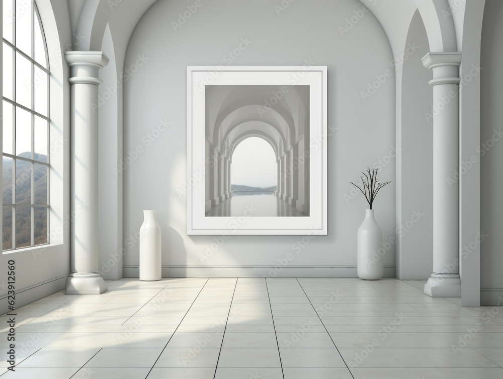 AI-Inspired Framed Minimalistic Wall Art