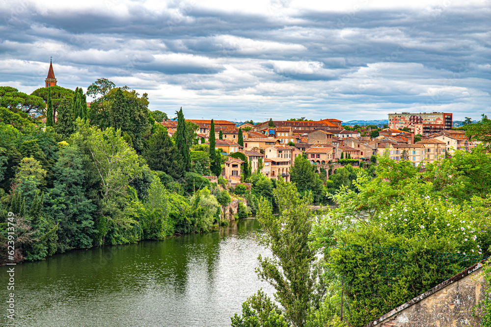 Albi on the Tarn river the red town in south west of France