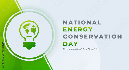 National Energy Conservation Day Celebration Vector Design Illustration for Background, Poster, Banner, Advertising, Greeting Card