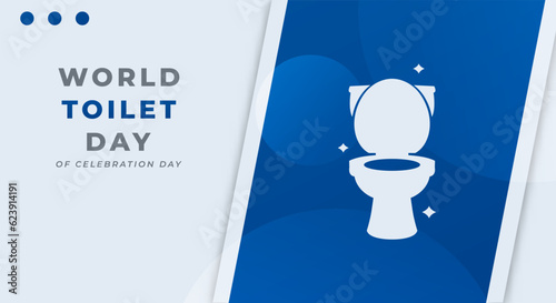 Happy Toilet Day Celebration Vector Design Illustration for Background, Poster, Banner, Advertising, Greeting Card