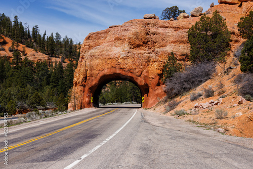 Red Canyon Arch located on Highway 12 in southern Utah 