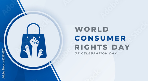 World Consumer Rights Day Celebration Vector Design Illustration for Background, Poster, Banner, Advertising, Greeting Card