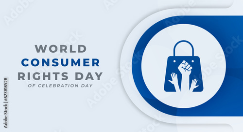 World Consumer Rights Day Celebration Vector Design Illustration for Background, Poster, Banner, Advertising, Greeting Card