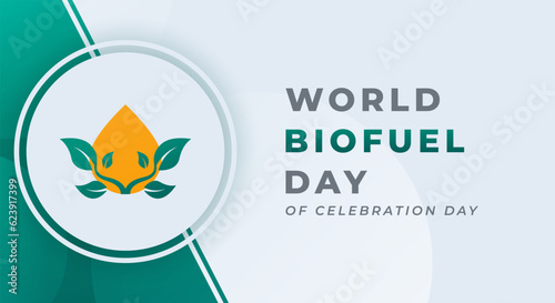 World Biofuel Day Celebration Vector Design Illustration for Background, Poster, Banner, Advertising, Greeting Card