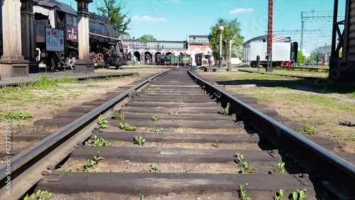 On railway workers day the public can visit the historical museum exhibition featuring an old retro depot with rich history of rail transport.