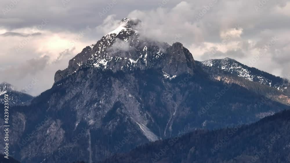 Amazing mountain view in the Alps - aerial view - aerial drone photography Amazing mountain view in the Alps - aerial view - aerial drone photography