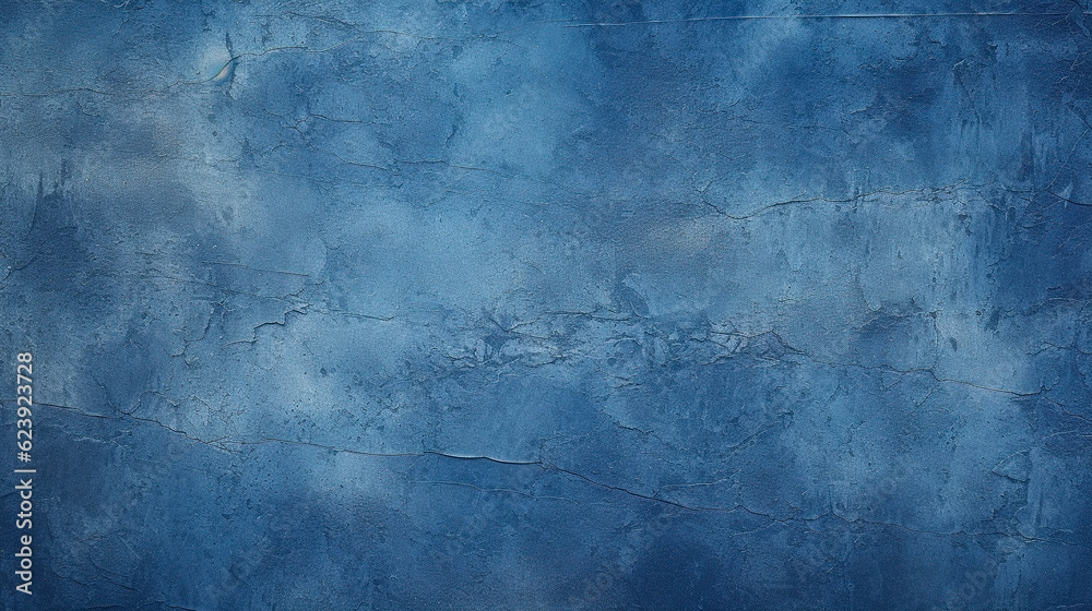 Obraz premium Beautiful Abstract Grunge Decorative Navy Blue Dark Stucco Wall Background. Art Rough Stylized Texture Banner With Space For Text. Digital illustration generative AI.