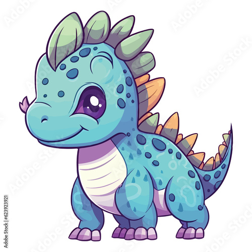 Cute Einiosaurus Dinosaur Illustration