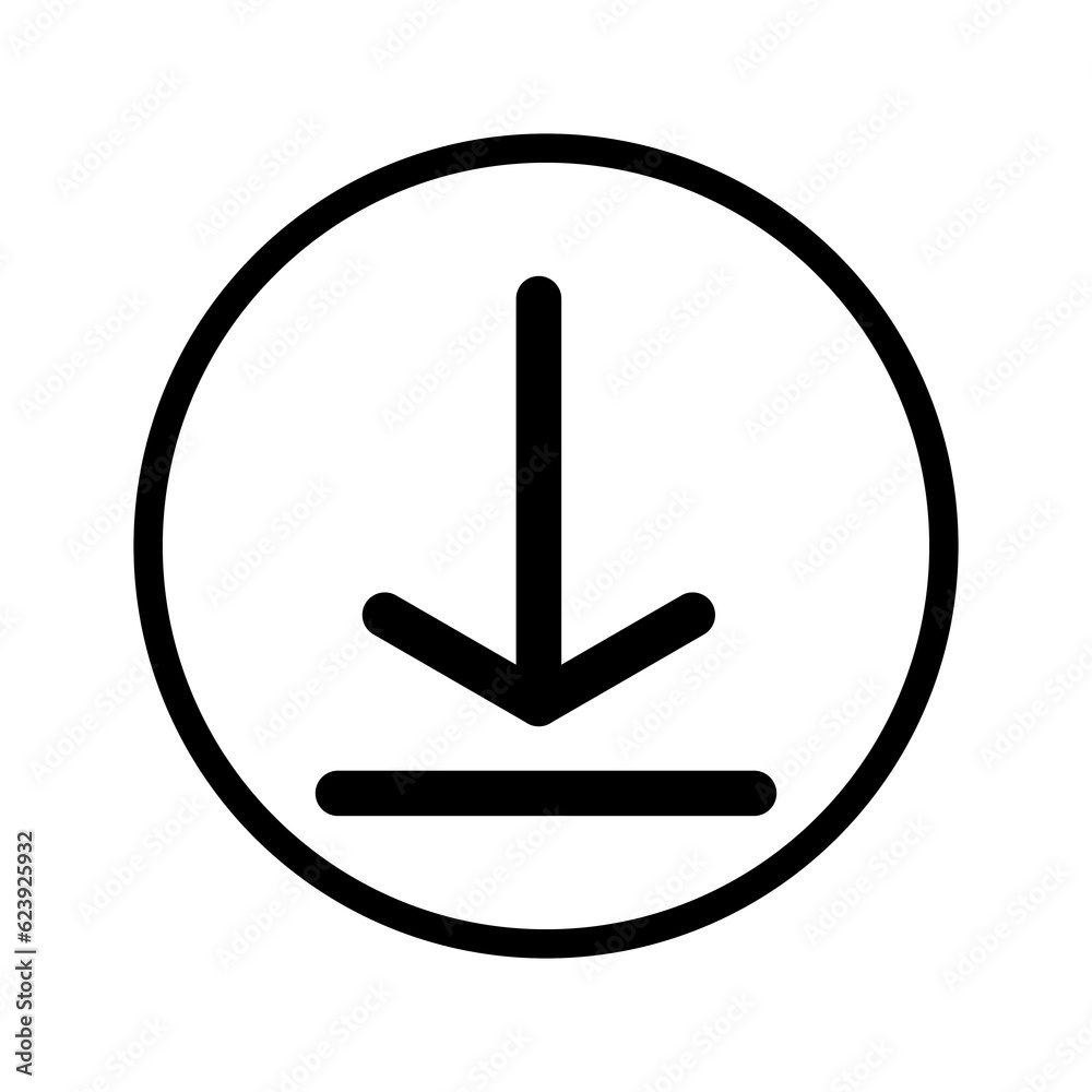 Download icon vector illustration on white background Download icon vector illustration on white background