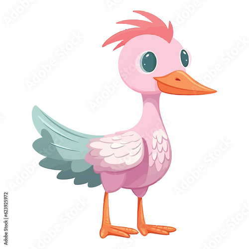 Cute Hesperornis Dinosaur Illustration photo