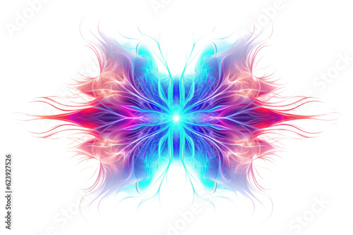 fractal shard crystals refracting into kaleidoscope, abstract shape isolated on a transparent background, generative ai © Perfect PNG