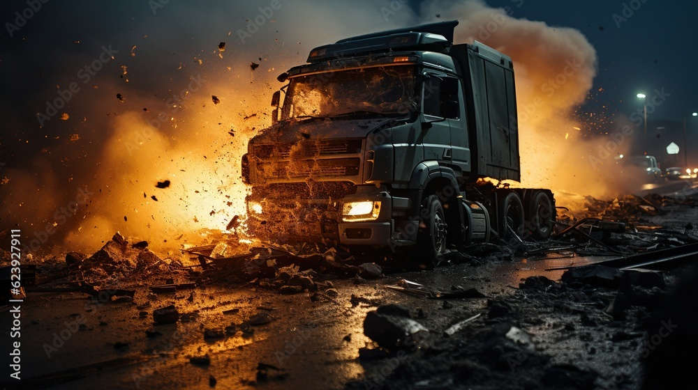 big truck accident big truck accident