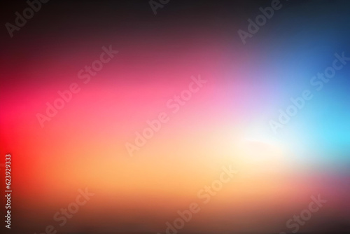 color blurred abstract gradient, grainy background, glowing light. Neon colors flow, grainy texture effect, color gradient background blurred