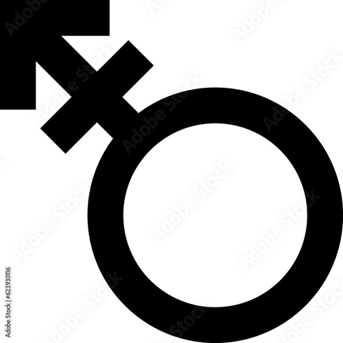 トランスジェンダー　シンボル　アイコン　記号　（Illustration of transgender symbol） / LGBT / LGBTQ
