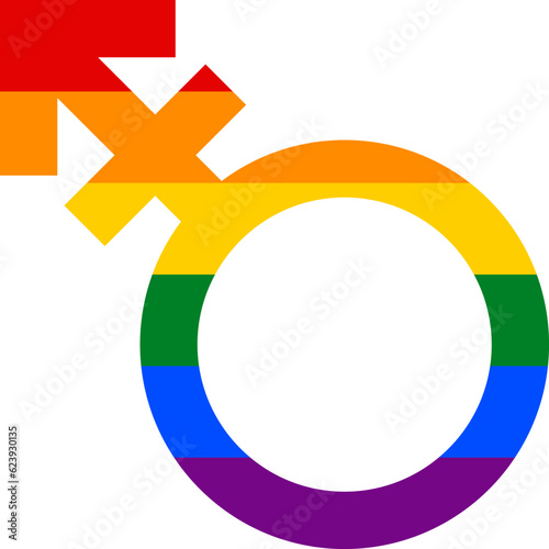 トランスジェンダー　シンボル　アイコン　記号　（Illustration of transgender symbol） / LGBT / LGBTQ
