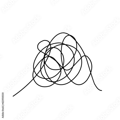 Tangle Hand Doodle Sketch 