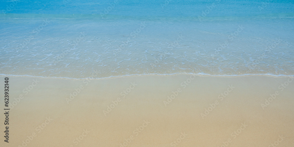 Abstract sand of beach and soft ocean wave background