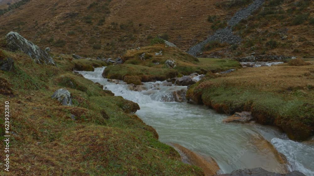 Small stream in the Peruvian Andes