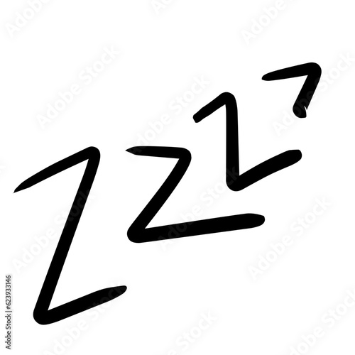 Zzz Zzz Bed Snoring Sleep Icon And Nap Z Sound Vector Symbol 