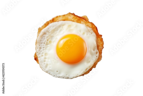 Fried egg. isolated object, transparent background