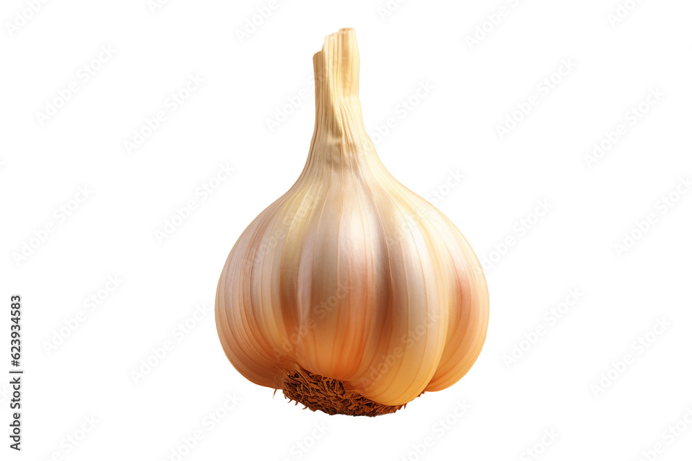 Garlic bulb. isolated object, transparent background