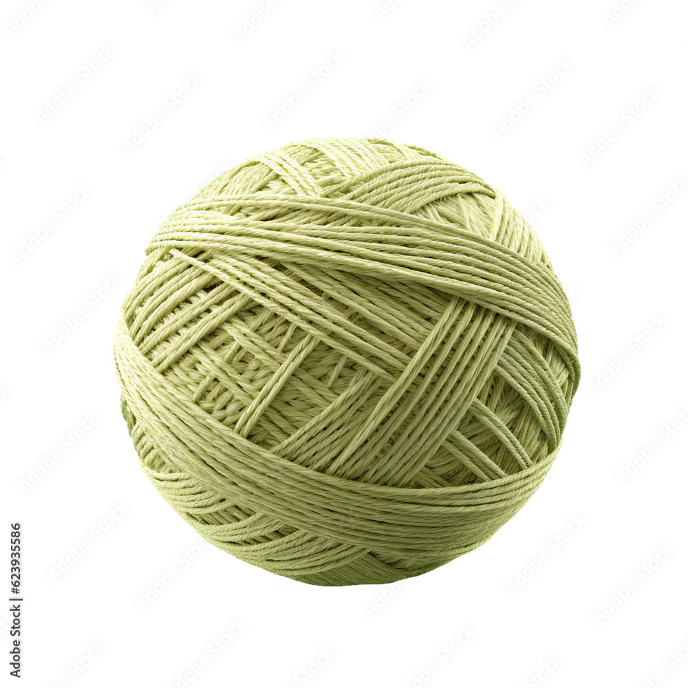 Knitting Yarn Ball. isolated object, transparent background Knitting Yarn Ball. isolated object, transparent background