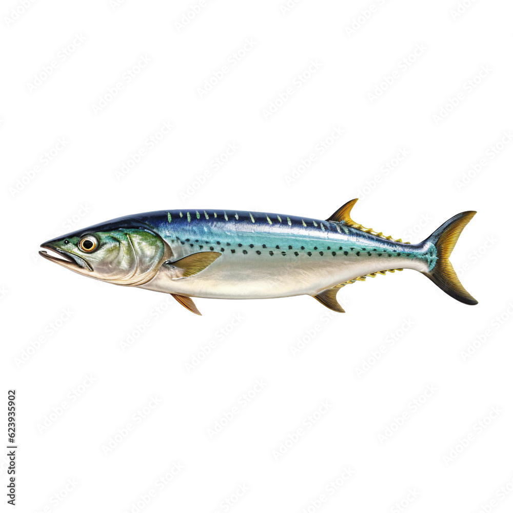 Mackerel fish. isolated object, transparent background Mackerel fish. isolated object, transparent background