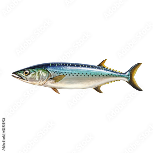 Mackerel fish. isolated object, transparent background