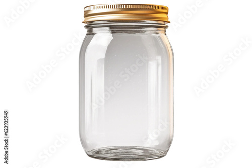 Mason jar. isolated object, transparent background